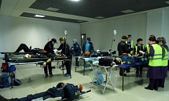 Реанимационная бригада мобильного отряда экстренной медицинской помощи ДВОМЦ приняла участие в учениях в международном аэропорту «Владивосток»
